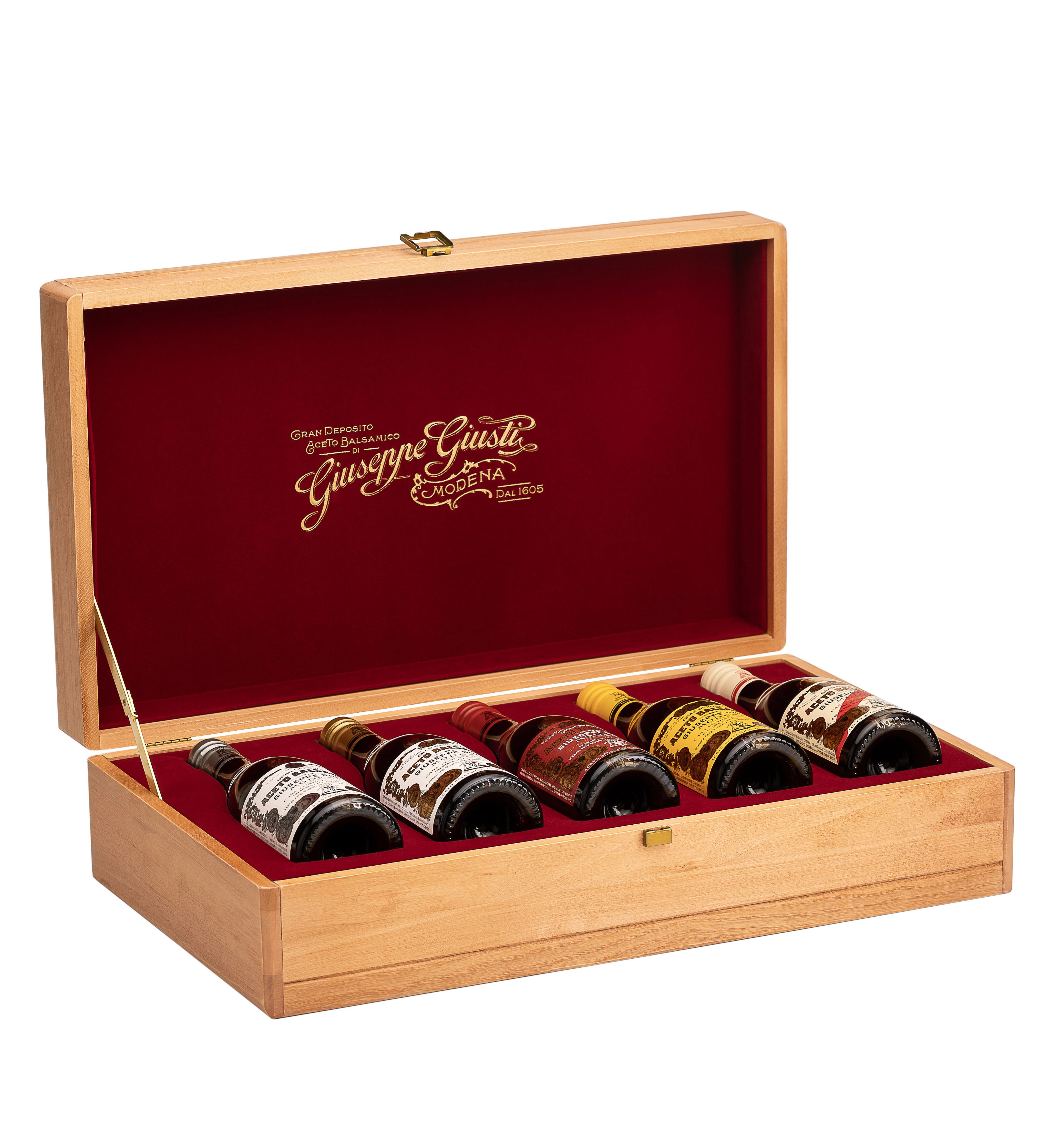Giusti IGP Historical Balsamic Vinegar Collection with Wooden Box