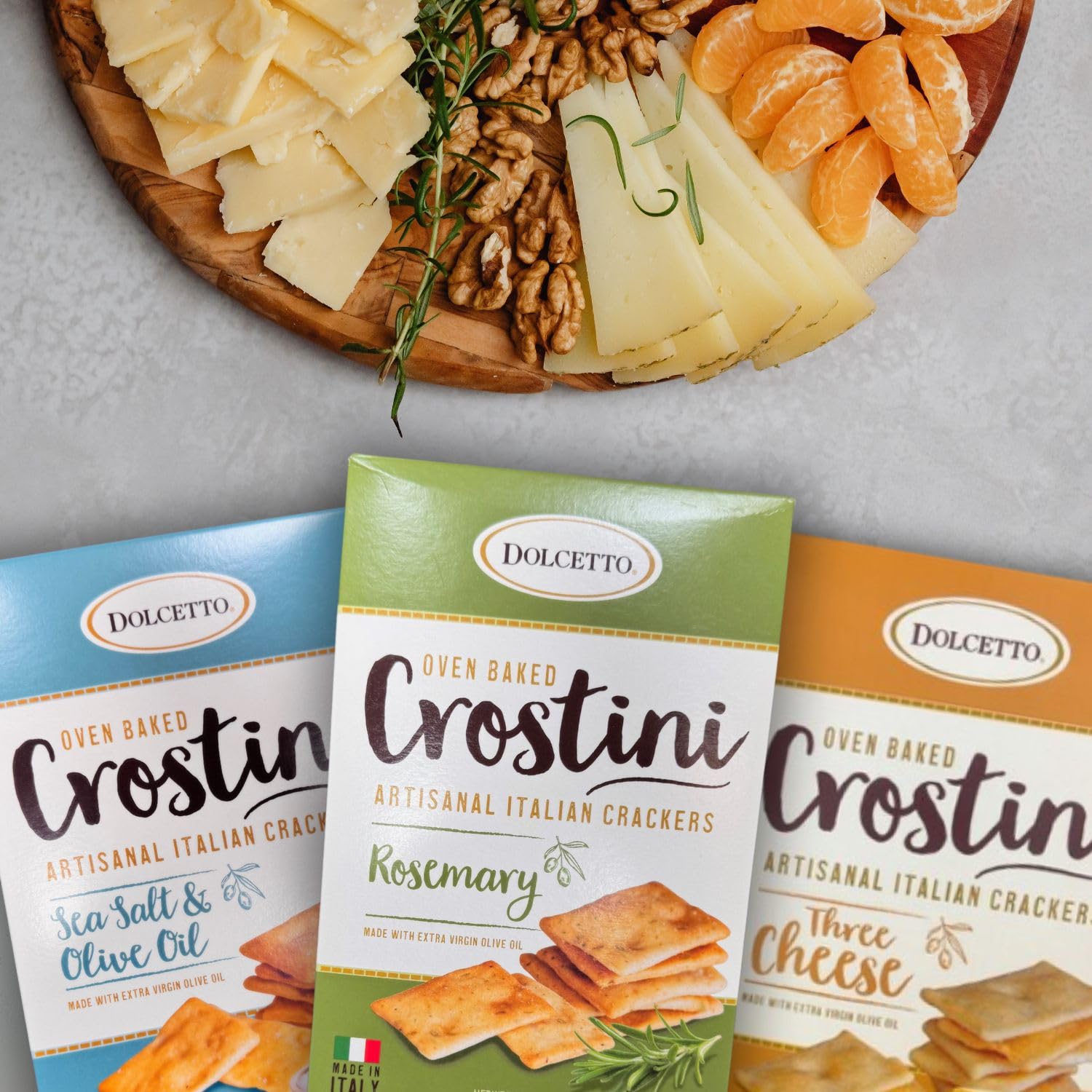 Crostini Crackers, Oven Baked, Italian, Rosemary - By Dolcetto