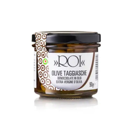 Taggiasca Olives in Extra Virgin Olive Oil, Brined & Pitted – By ROI