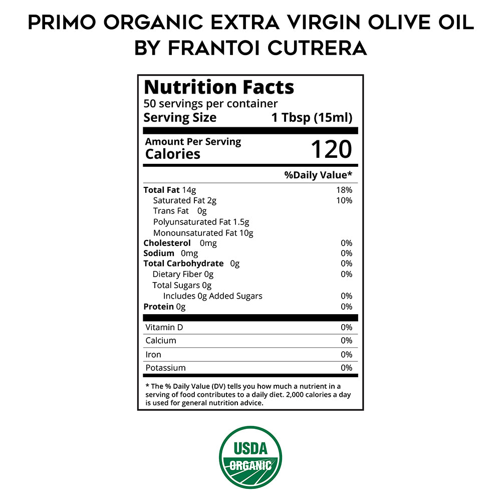 Organic Primo Extra Virgin Olive Oil by Frantoi Cutrera