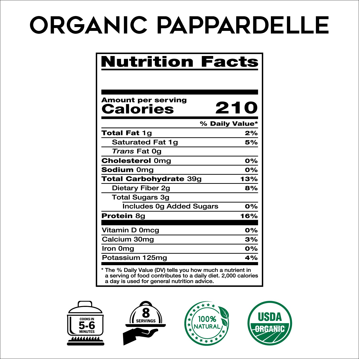 organic pappardelle
