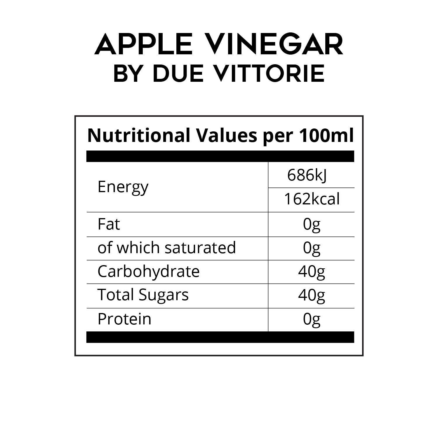 Apple Vinegar - Smooth Apple Cider Vinegar by Due Vittorie