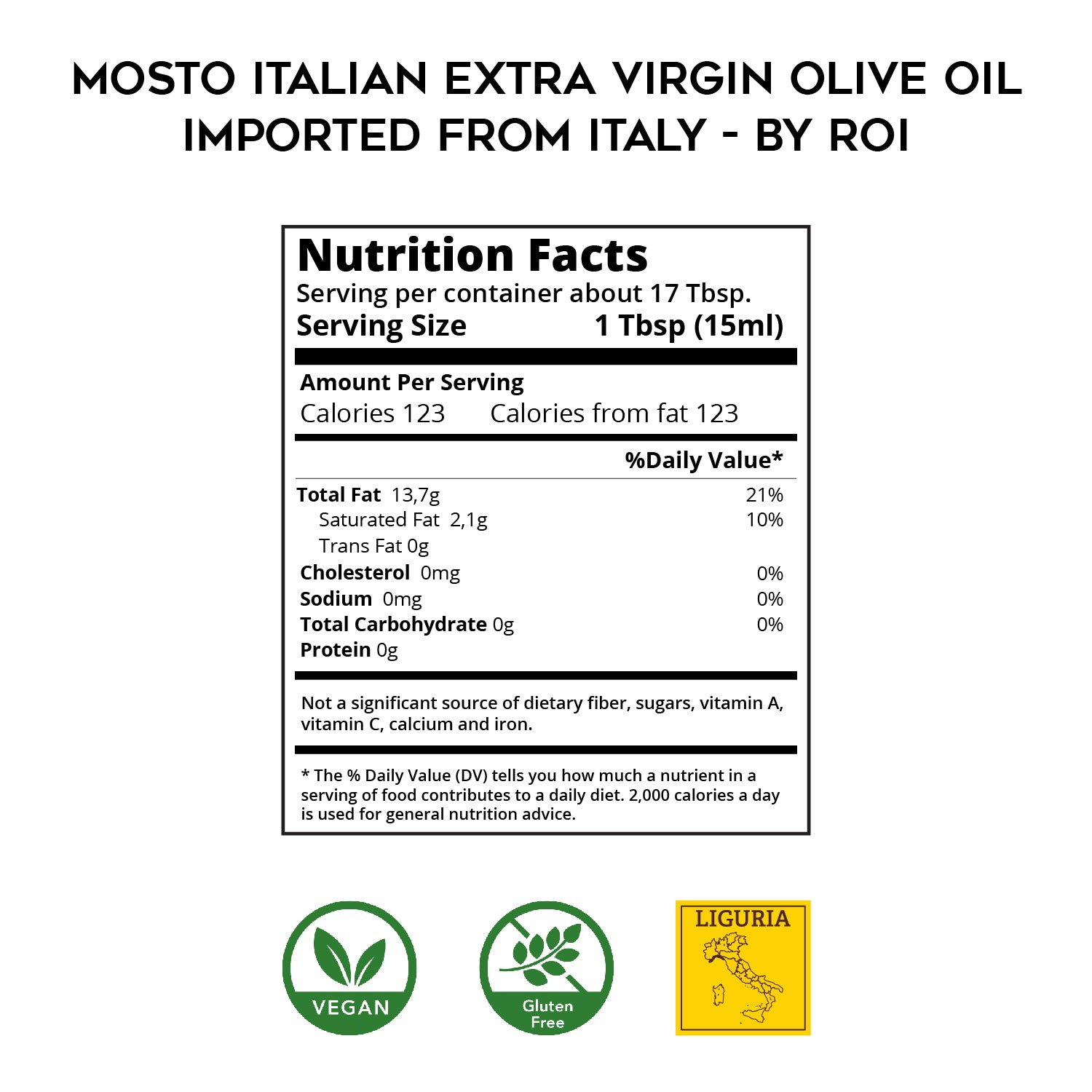 Mosto Italian Extra Virgin Olive Oil - Imported From Italy - by ROI