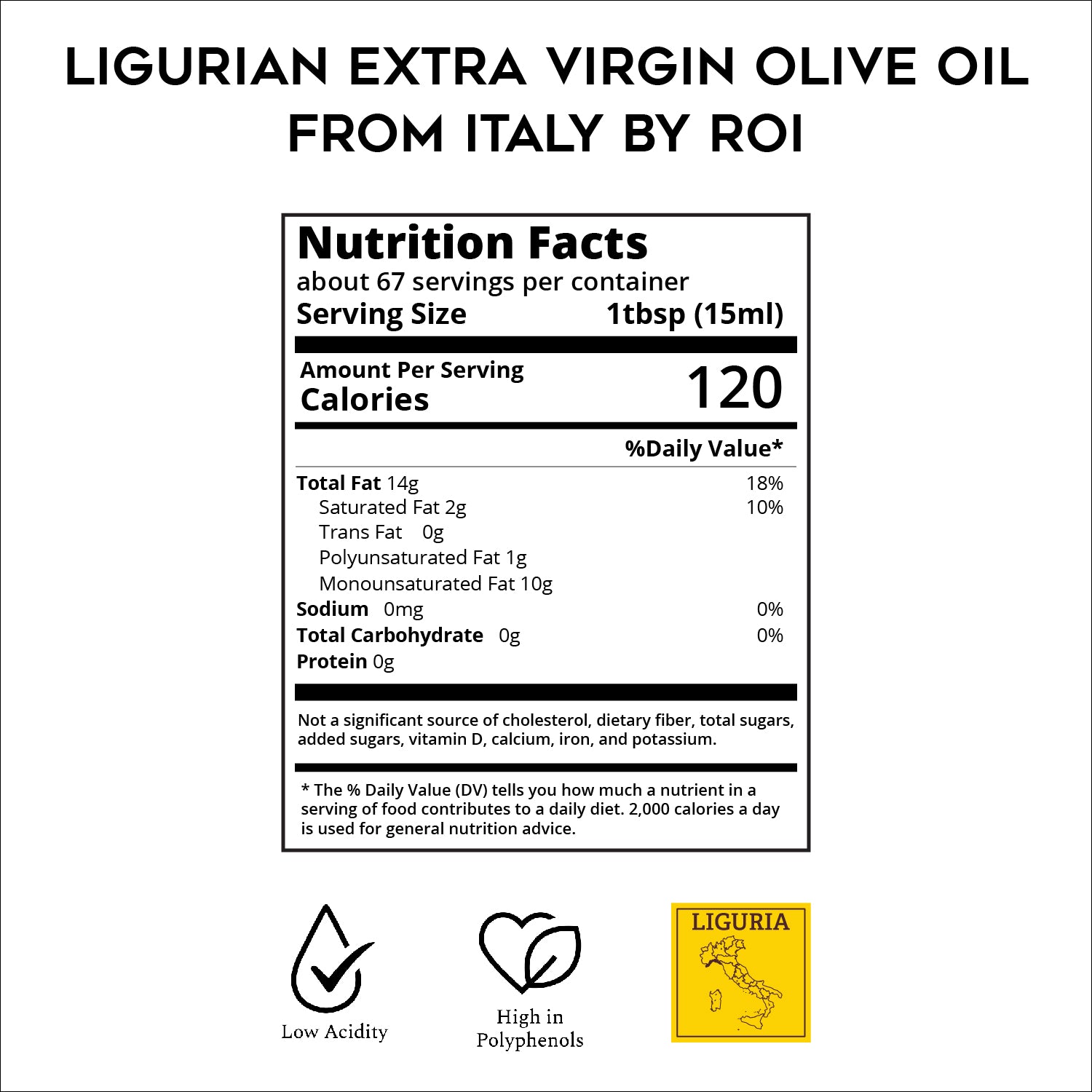 Ligurian Extra Virgin Olive Oil From Italy by ROI