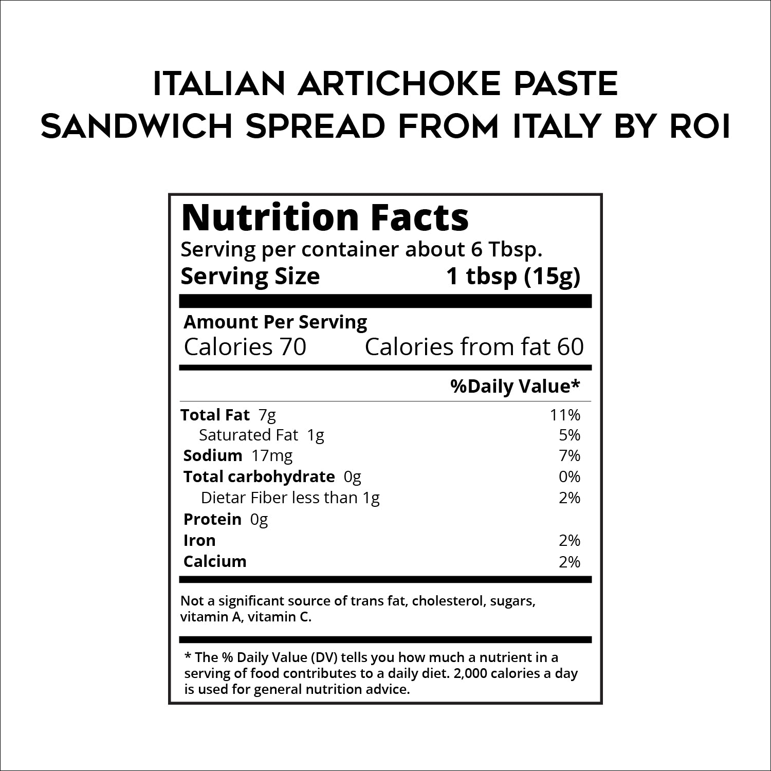 Italian Artichoke Paste - Sandwich Spread From Italy by ROI
