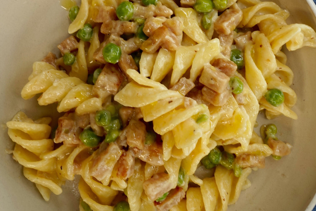 Panna, Prosciutto e Piselli