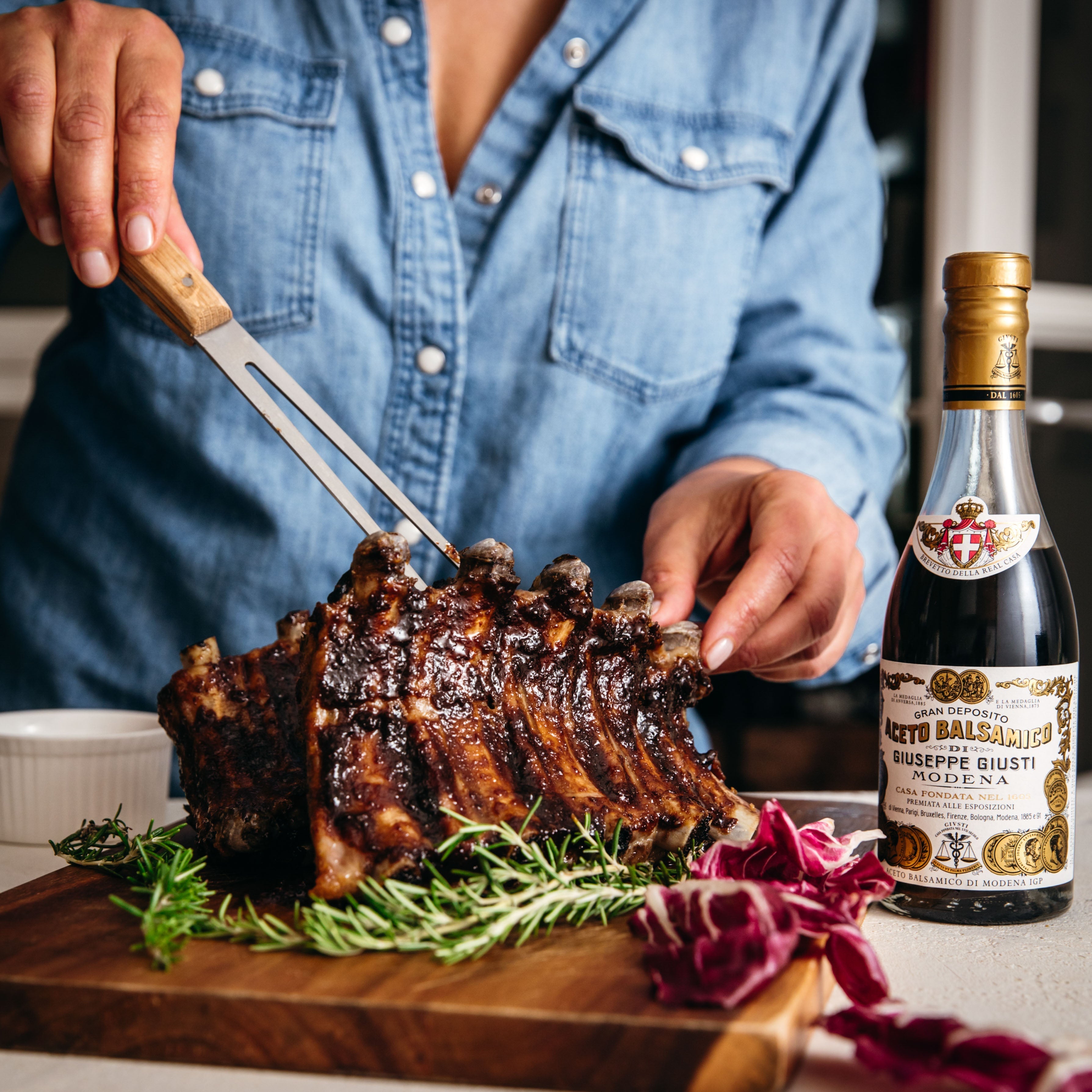 Perfectly Glazed Pork Ribs in the Oven with Balsamic Vinegar of Modena