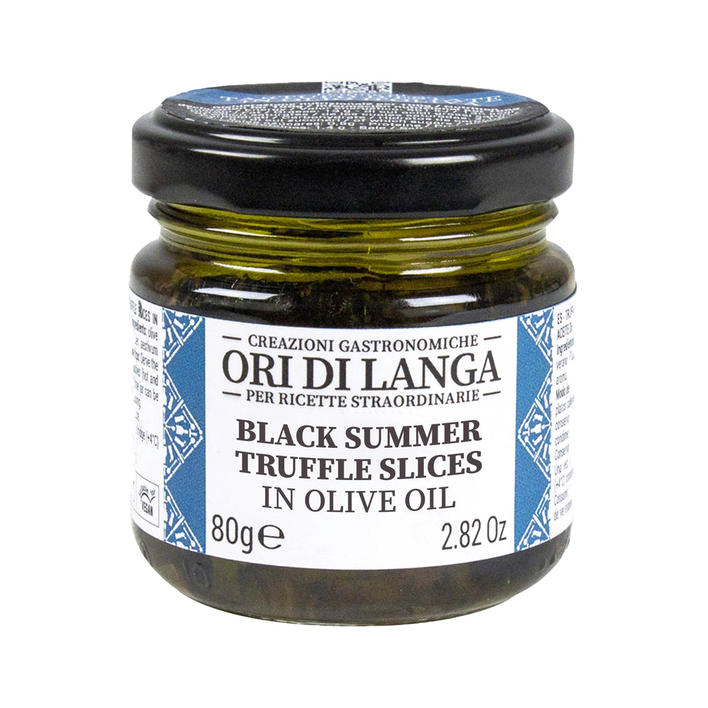 Black Summer Truffle Slices in Olive Oil by Ori Di Langa