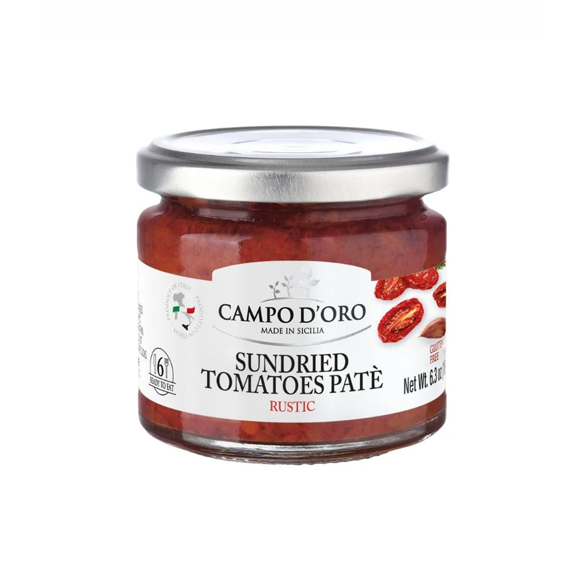 Sundried Tomato Paté, Sicilian Tomato Spread - By Campo d'Oro