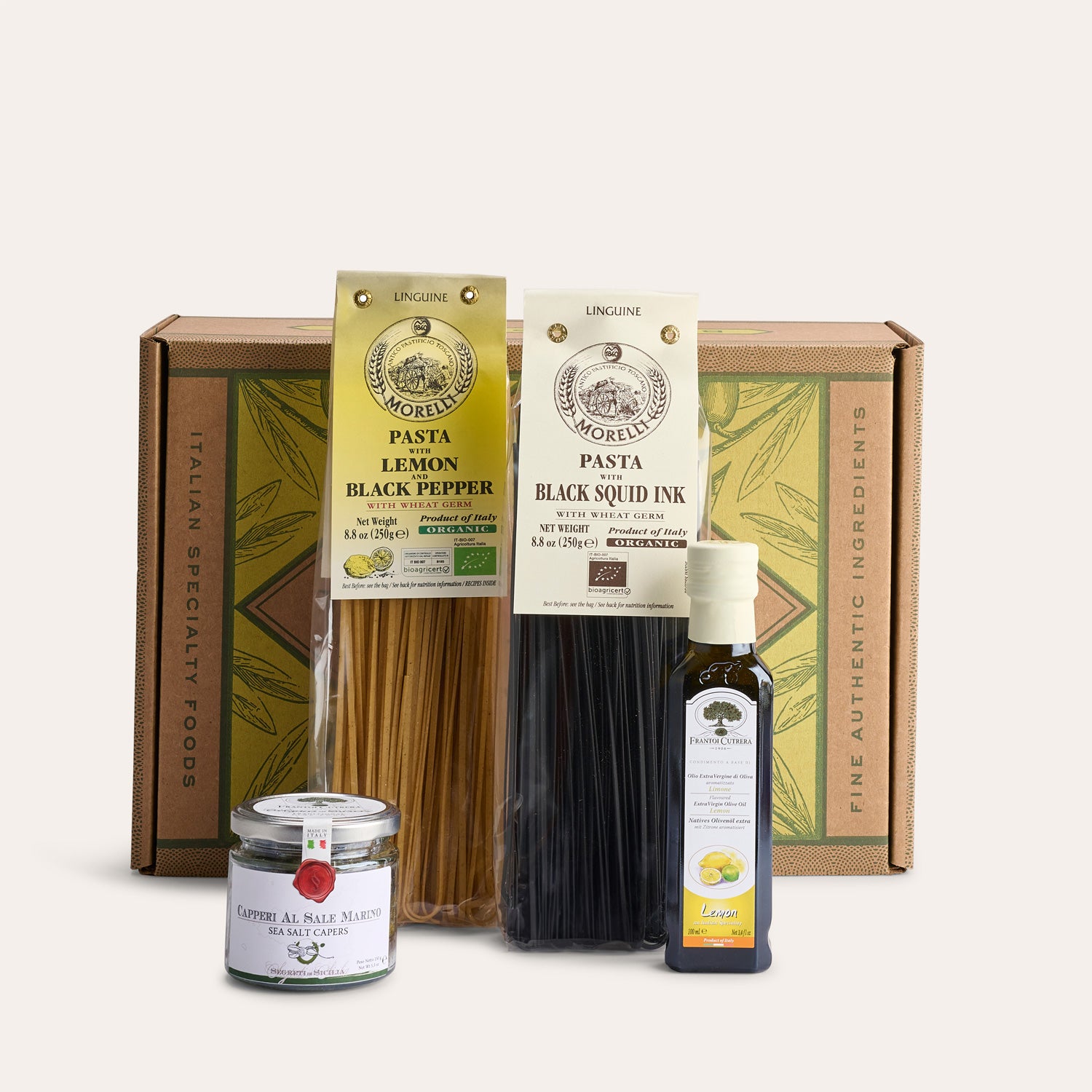 Squid Ink &  Lemon Pepper Pasta Gift Basket