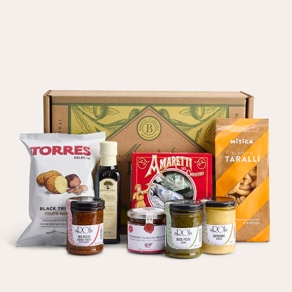Italian Food Gift Basket For Picnic