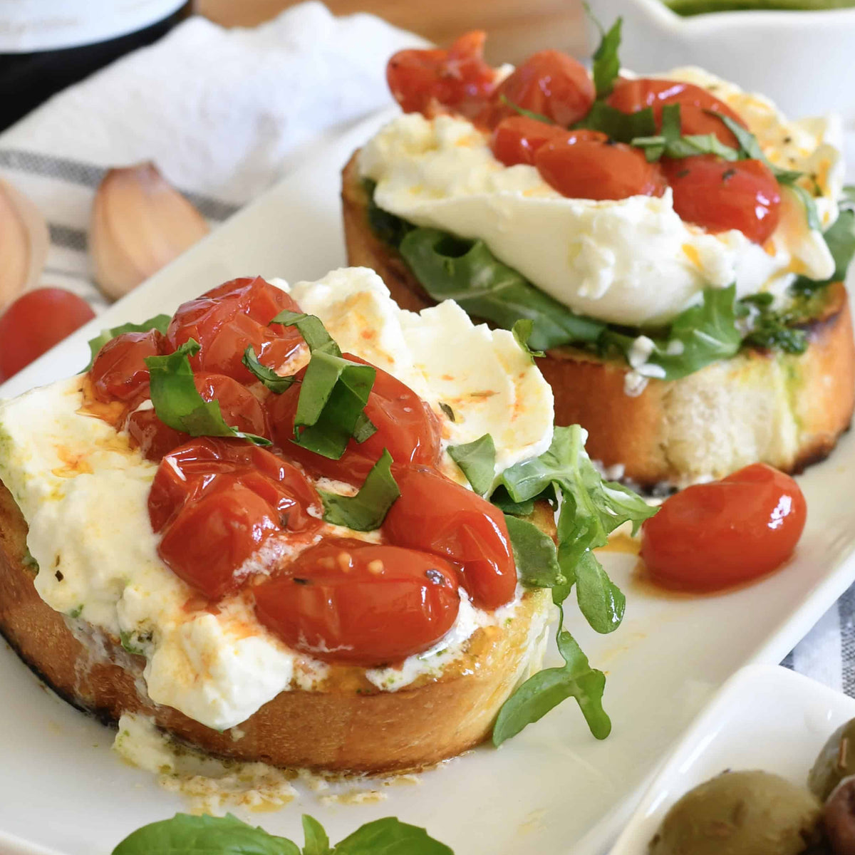 Traditional Italian Bruschette, Vegan Puglia Toasts - By Casa Milo