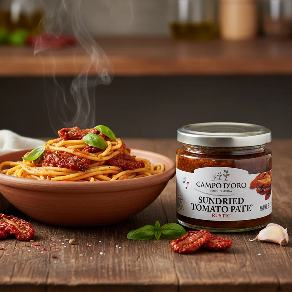 Sundried Tomato Paté, Sicilian Tomato Spread - By Campo d'Oro