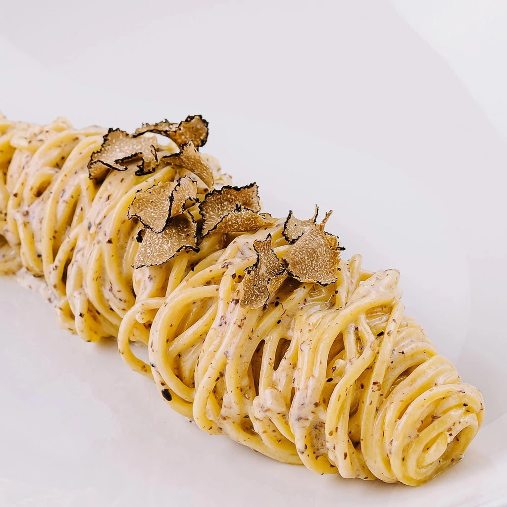 luxury pasta with truffles Italian black truffle pasta