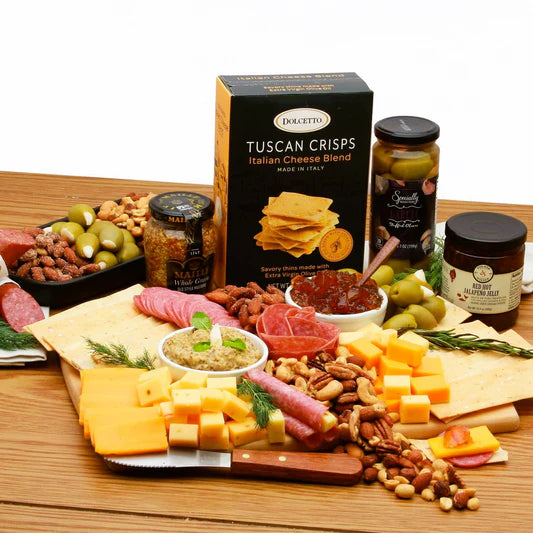 Tuscan Crisps, Italian Crackers, Parmesan Garlic &  Herb - By Dolcetto