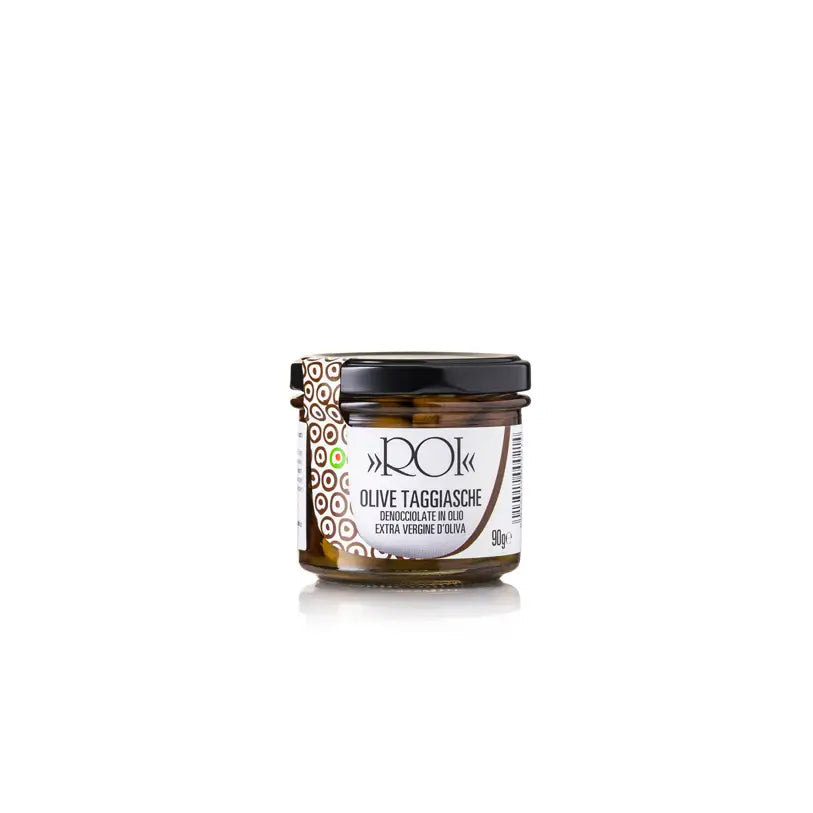 Taggiasca Olives in Extra Virgin Olive Oil, Brined &  Pitted – By ROI