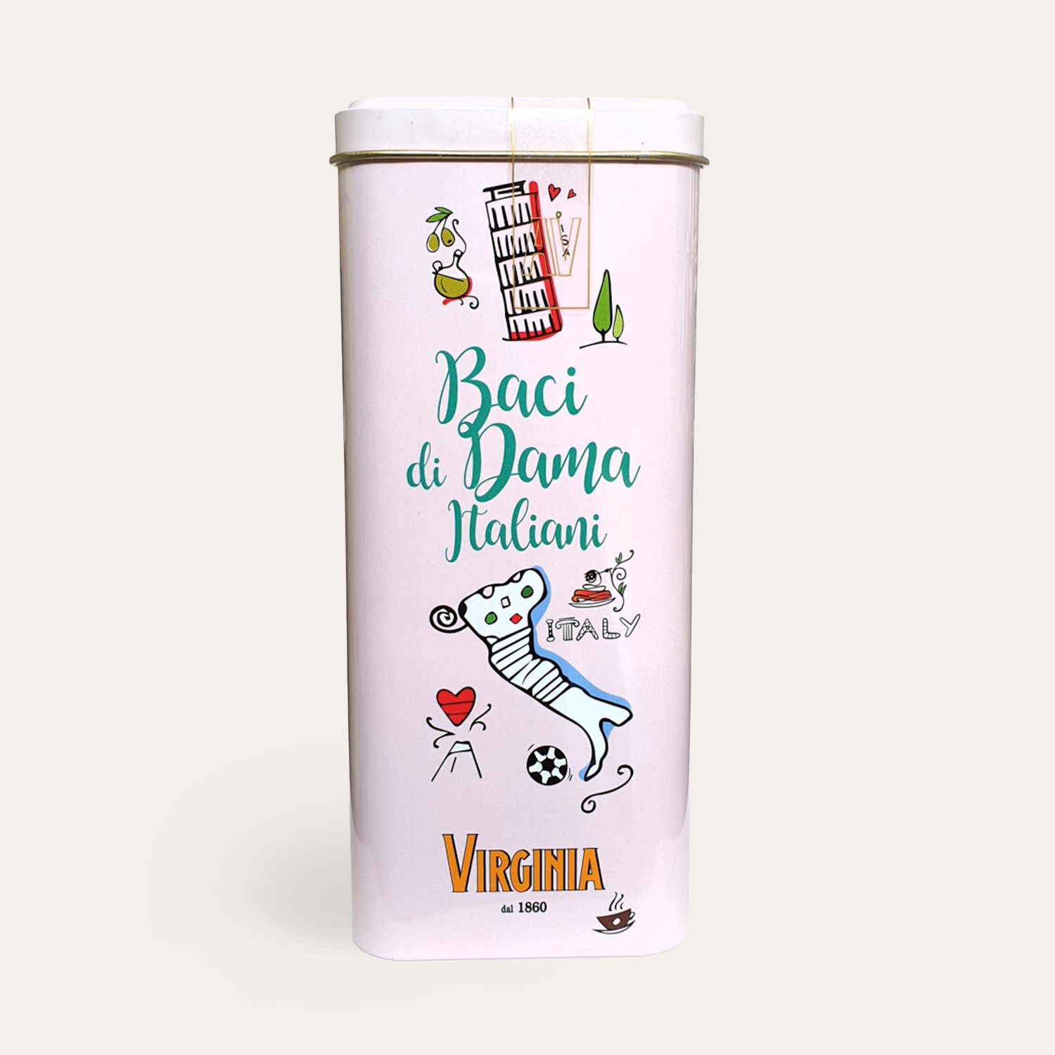 Gourmet Italian Cookie Tin - By Amaretti Virginia