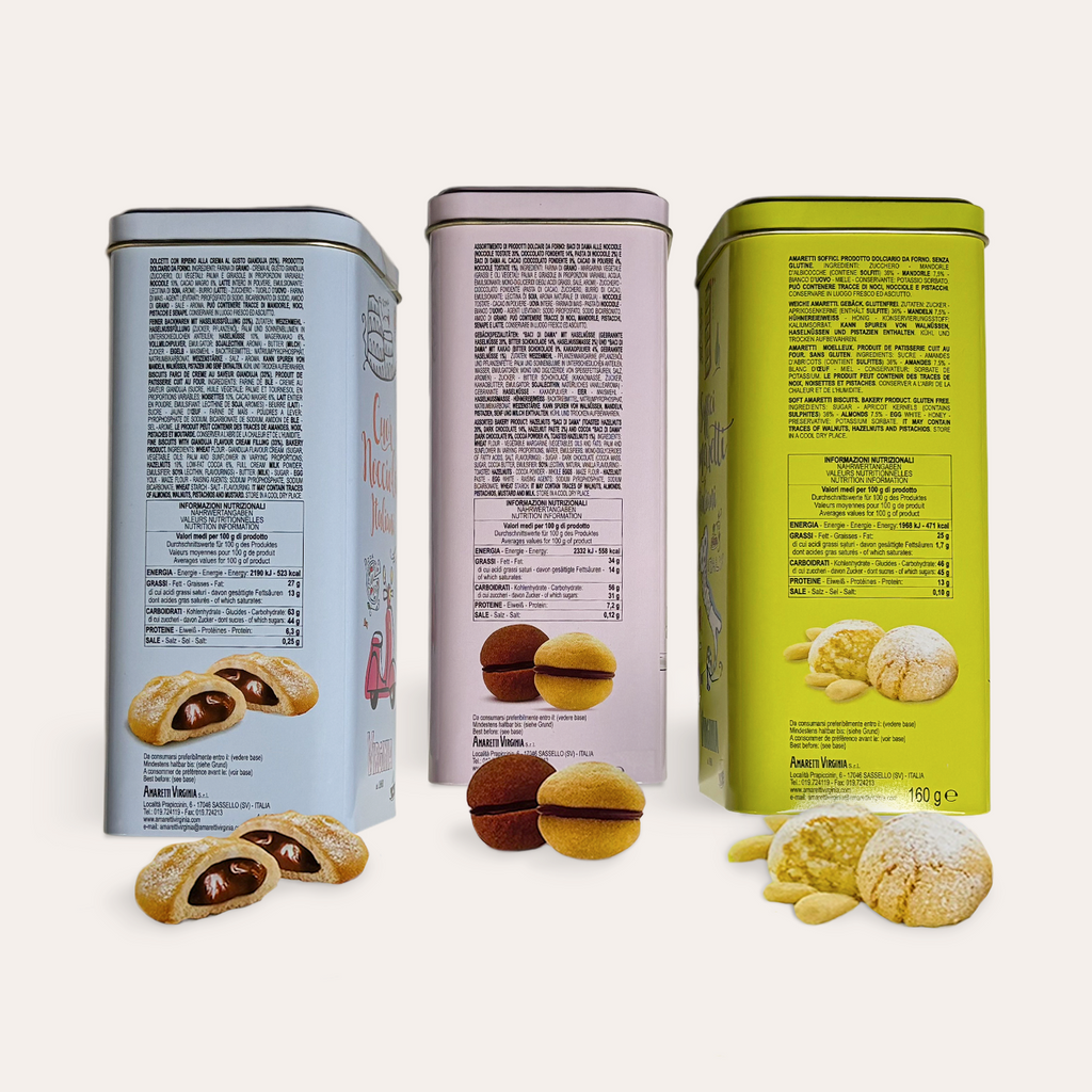 Gourmet Italian Cookie Tin - By Amaretti Virginia