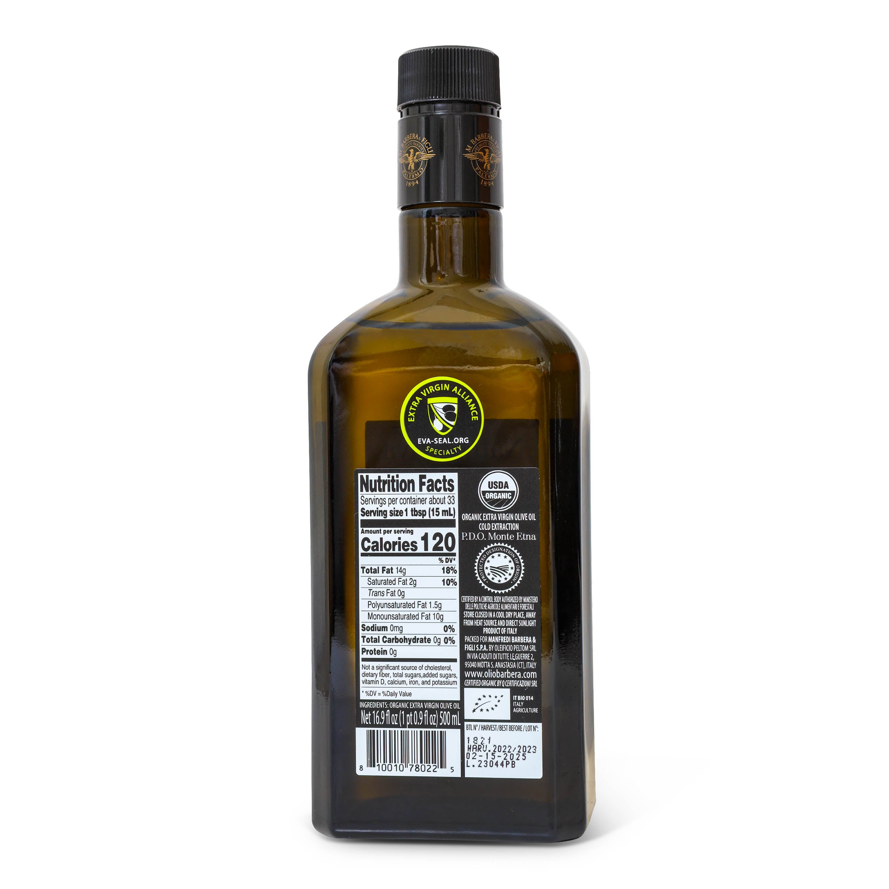 Barbera Extra virgin Olive Oil 