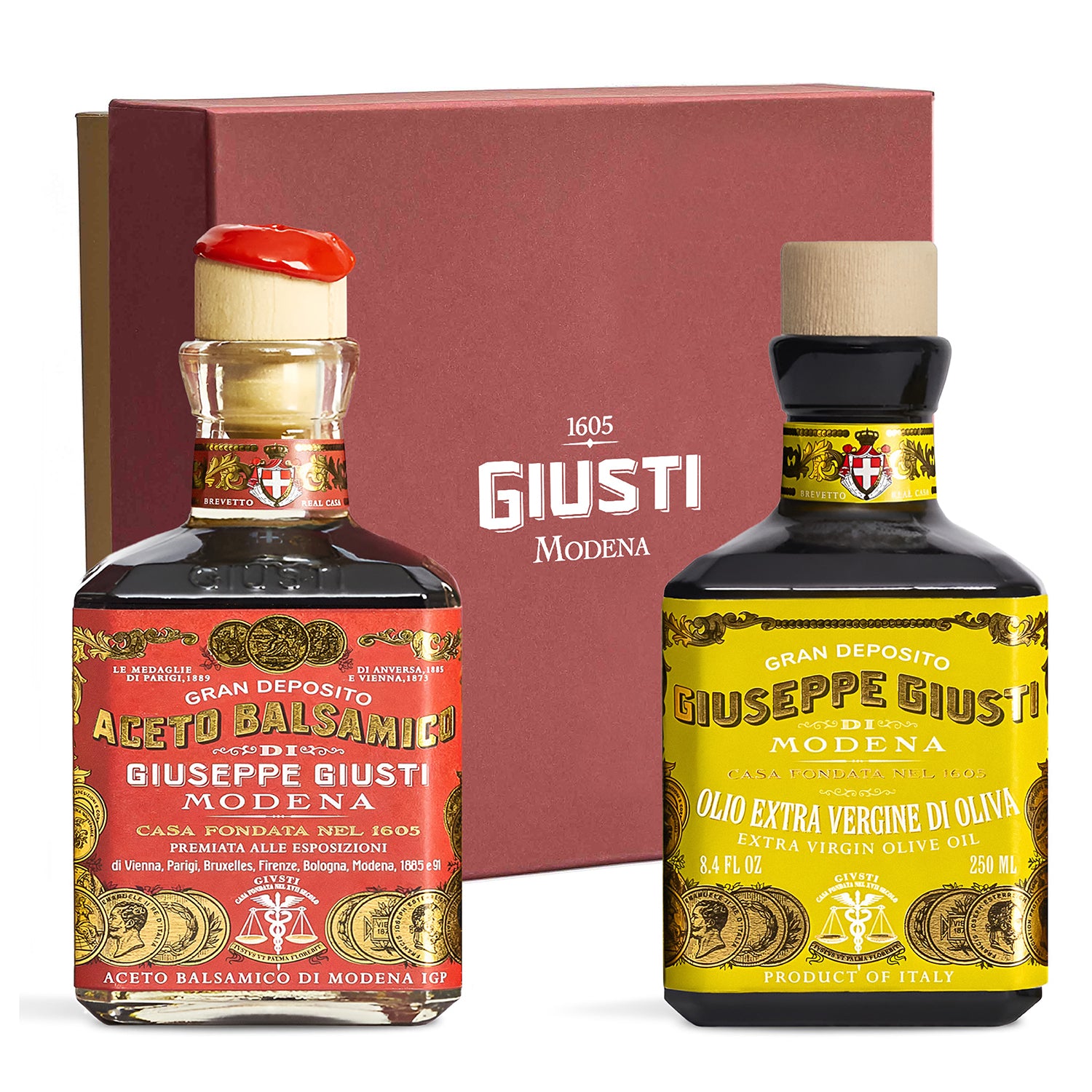 Giuseppe Giusti Italian Balsamic Vinegar & Olive Oil Set