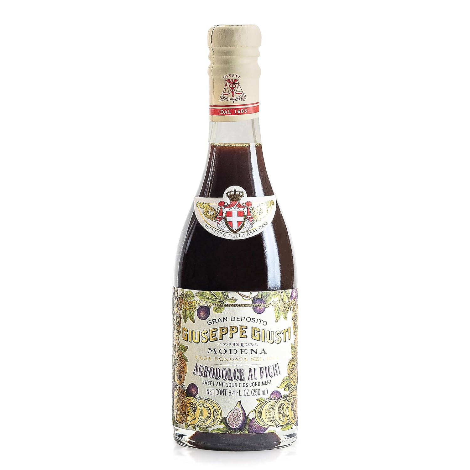 Giusti Fig Vinegar Sweet and Sour Gourmet Fruit Condiment from Modena, Italy - by Giusti