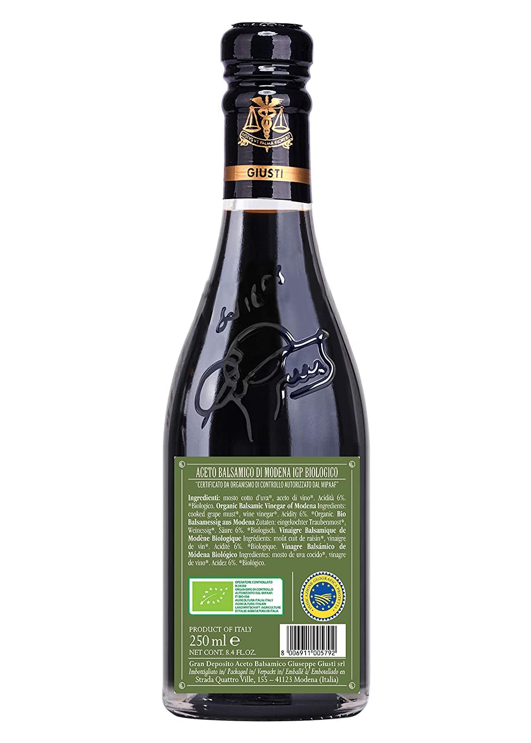 Organic IGP Italian Balsamic Vinegar of Modena (12yr) by Giusti