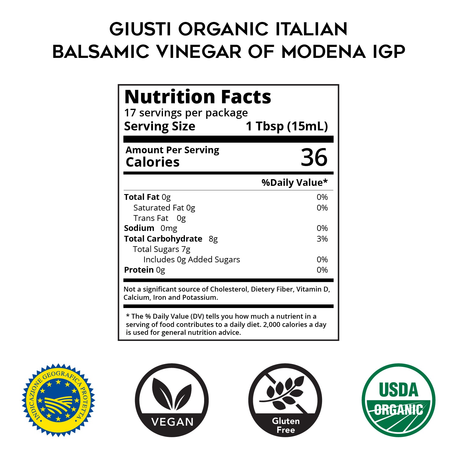 Organic IGP Italian Balsamic Vinegar of Modena (12yr) by Giusti