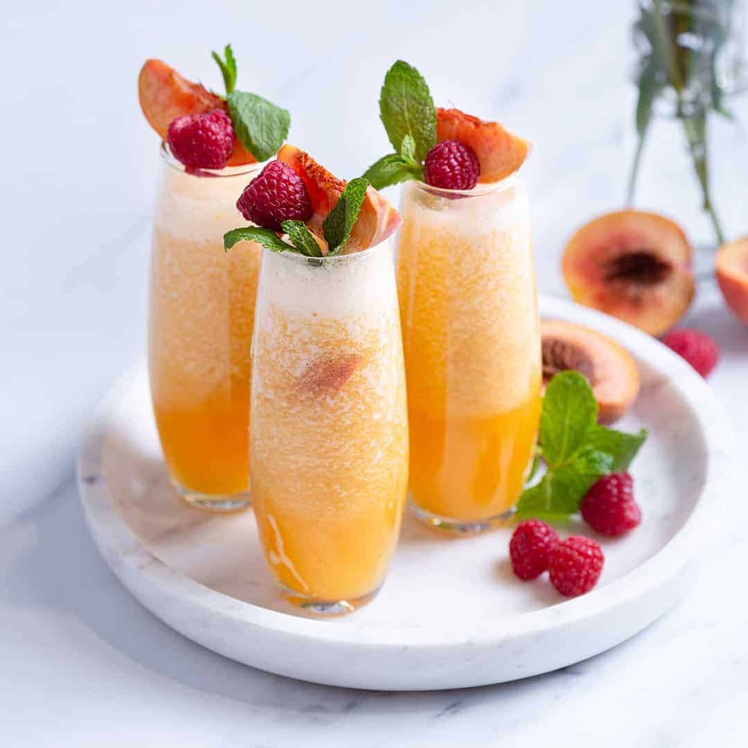 White Peach Virgin Bellini Non-Alcoholic Cocktail Mixer - By Cipriani