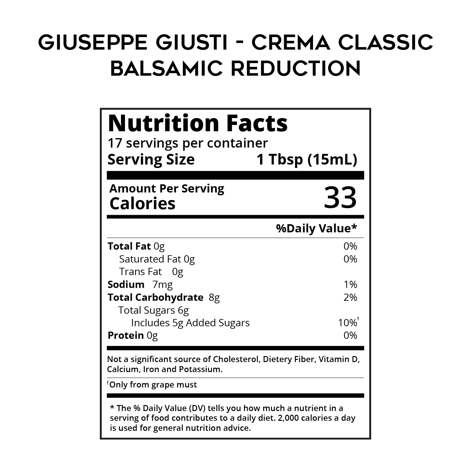 Crema Balsamic Glaze Vinegar Reduction of Modena by Giusti