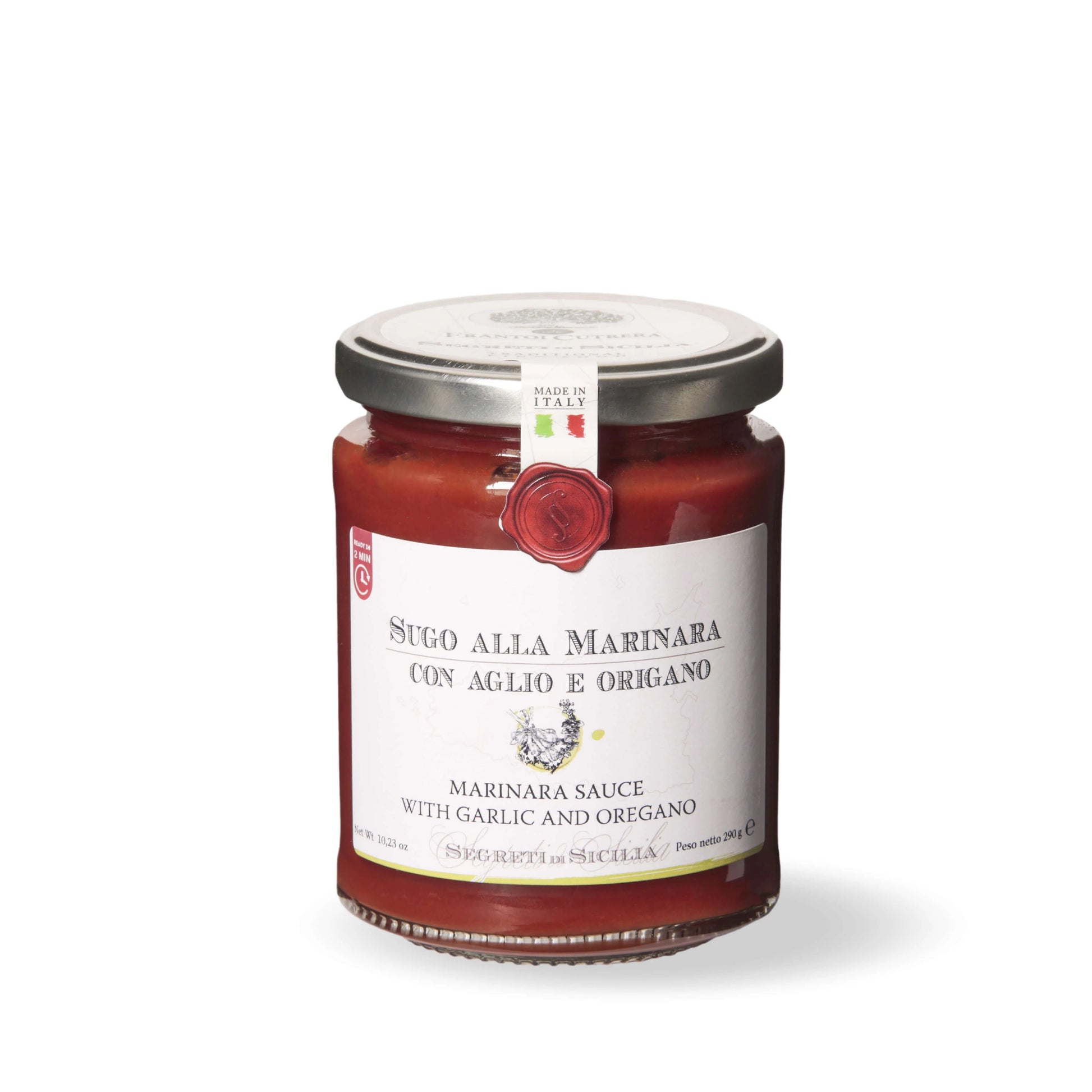 Sicilian Marinara Sauce With Garlic and Oregano - By Frantoi Cutrera
