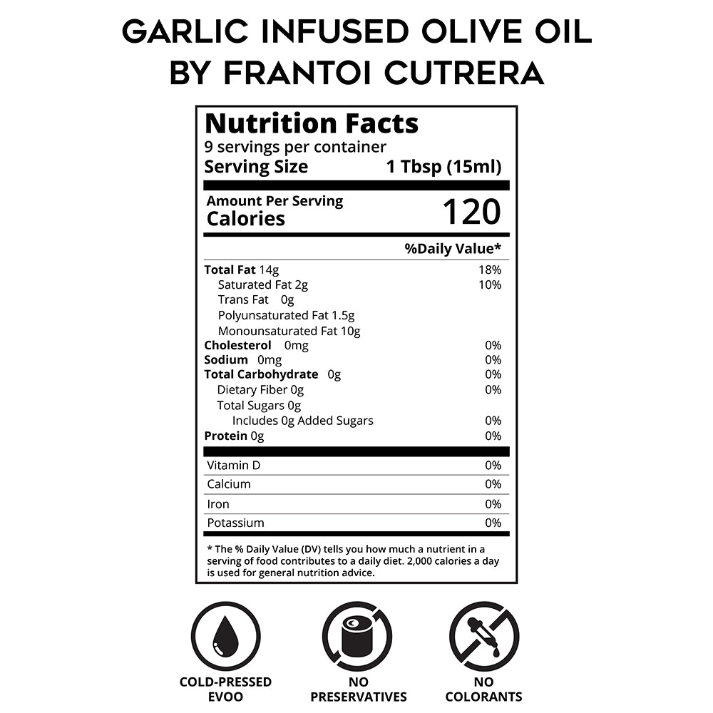 Garlic Infused Olive Oil by Frantoi Cutrera