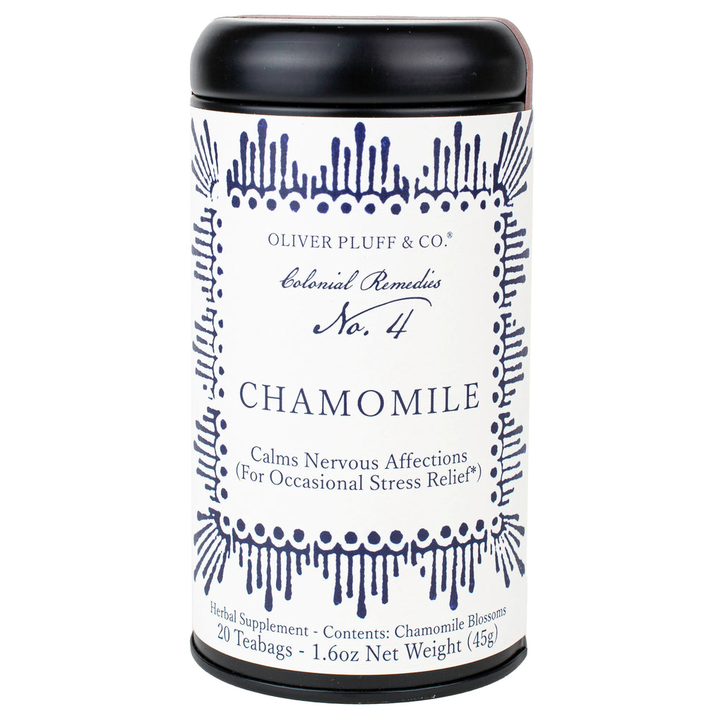 Chamomile Tea, Colonial Herbal Remedy No. 4 Gift Tin- By Oliver Pluff