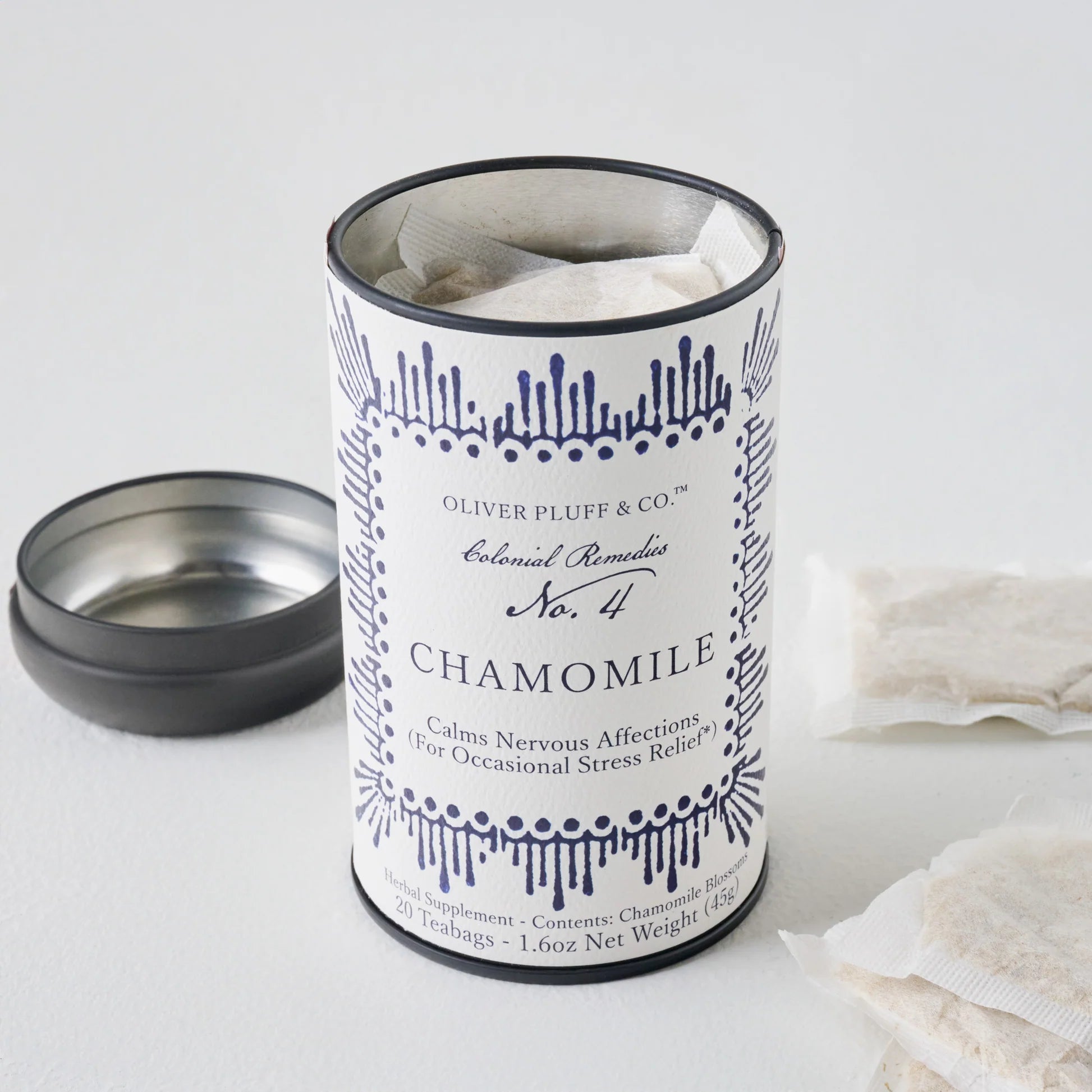 Chamomile Tea, Colonial Herbal Remedy No. 4 Gift Tin- By Oliver Pluff