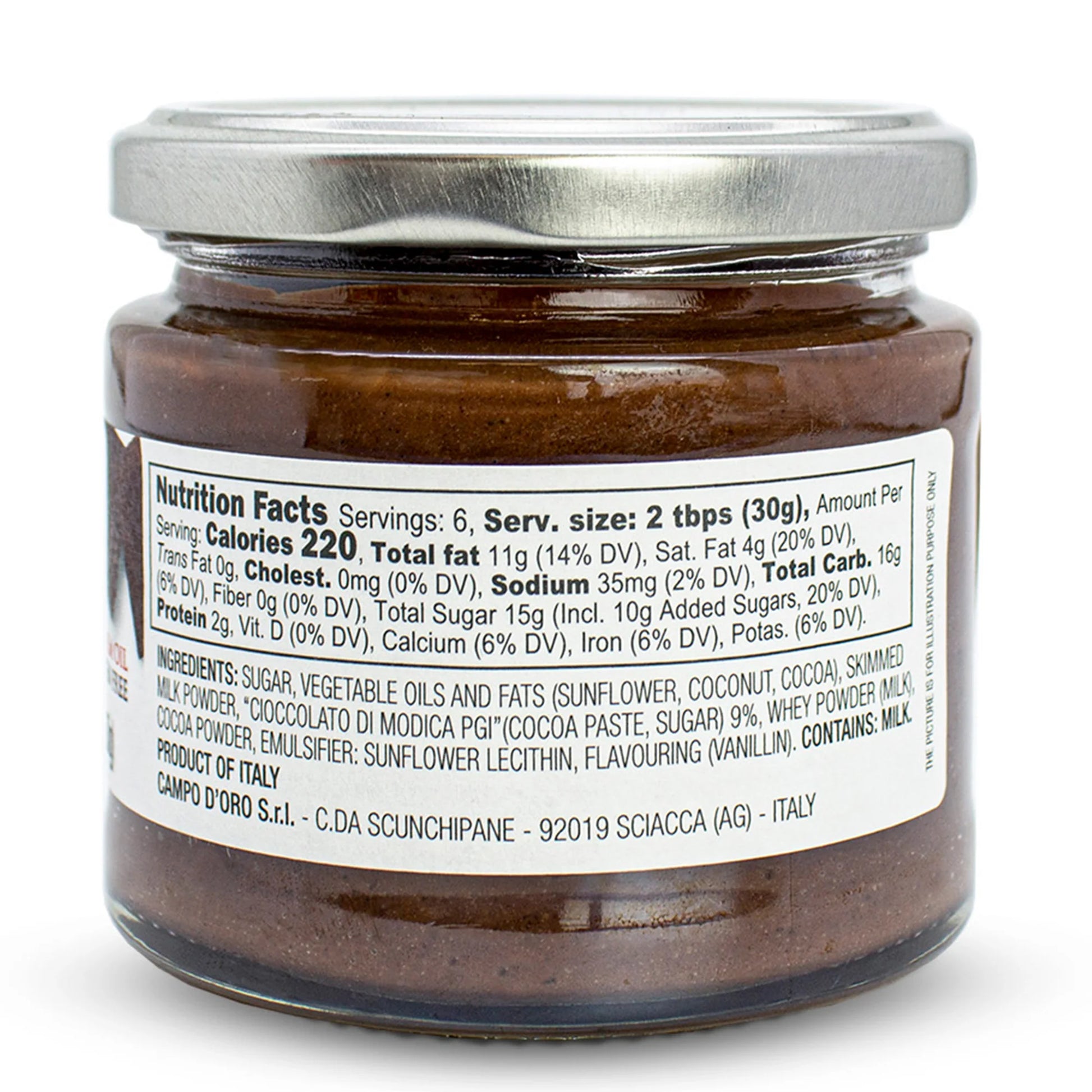 Chocolate Butter - Creamy Chocolate Spread (IGP Chocolate) - By Campo d’Oro