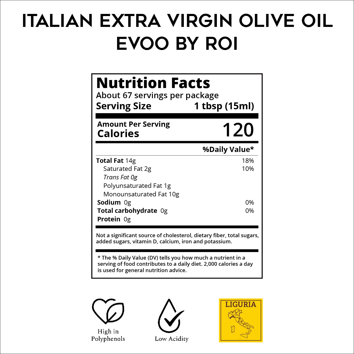 Italian Extra Virgin Olive Oil -EVOO by ROI