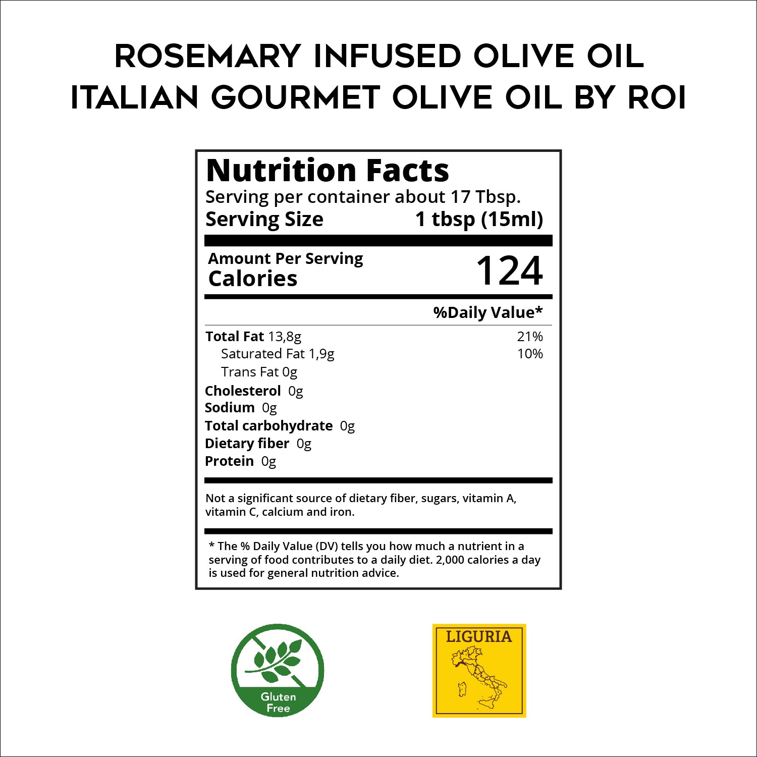 Rosemary Infused Olive Oil - Italian Gourmet Olive Oil by ROI