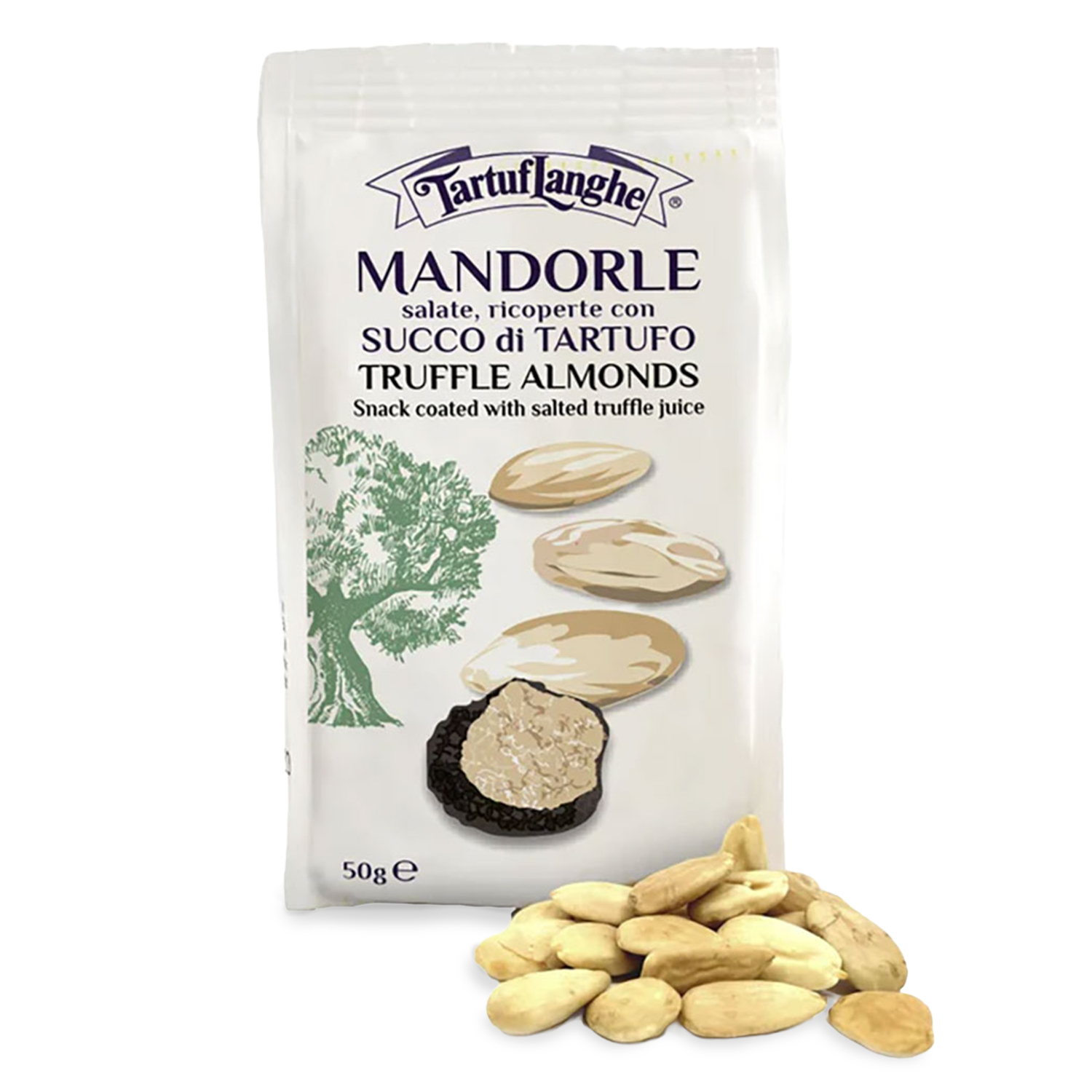 ALMONDS coated with Truffle Juice 1,76Oz - TARTUFLANGHE USA