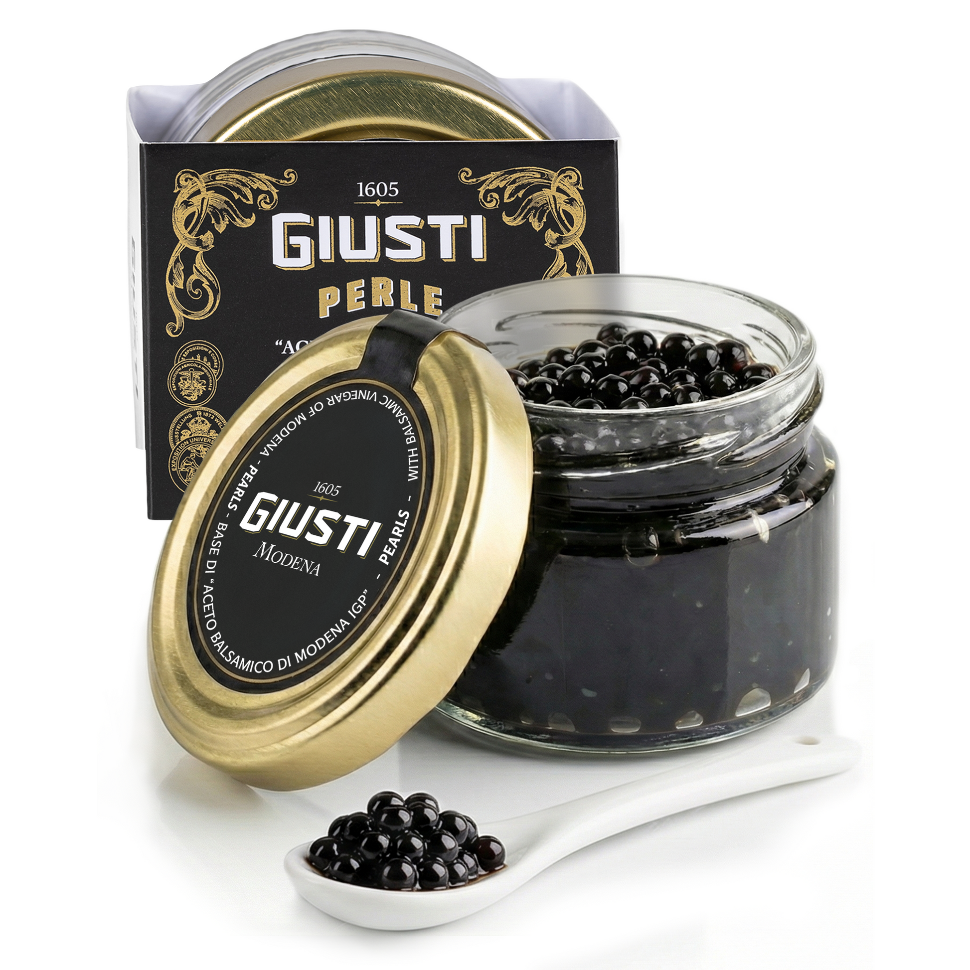 Black Pearls of IGP Balsamic Vinegar of Modena by Giusti