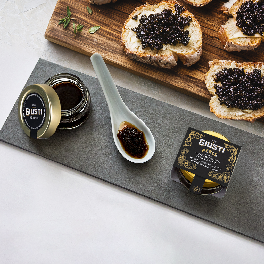 Black Pearls of IGP Balsamic Vinegar of Modena by Giusti