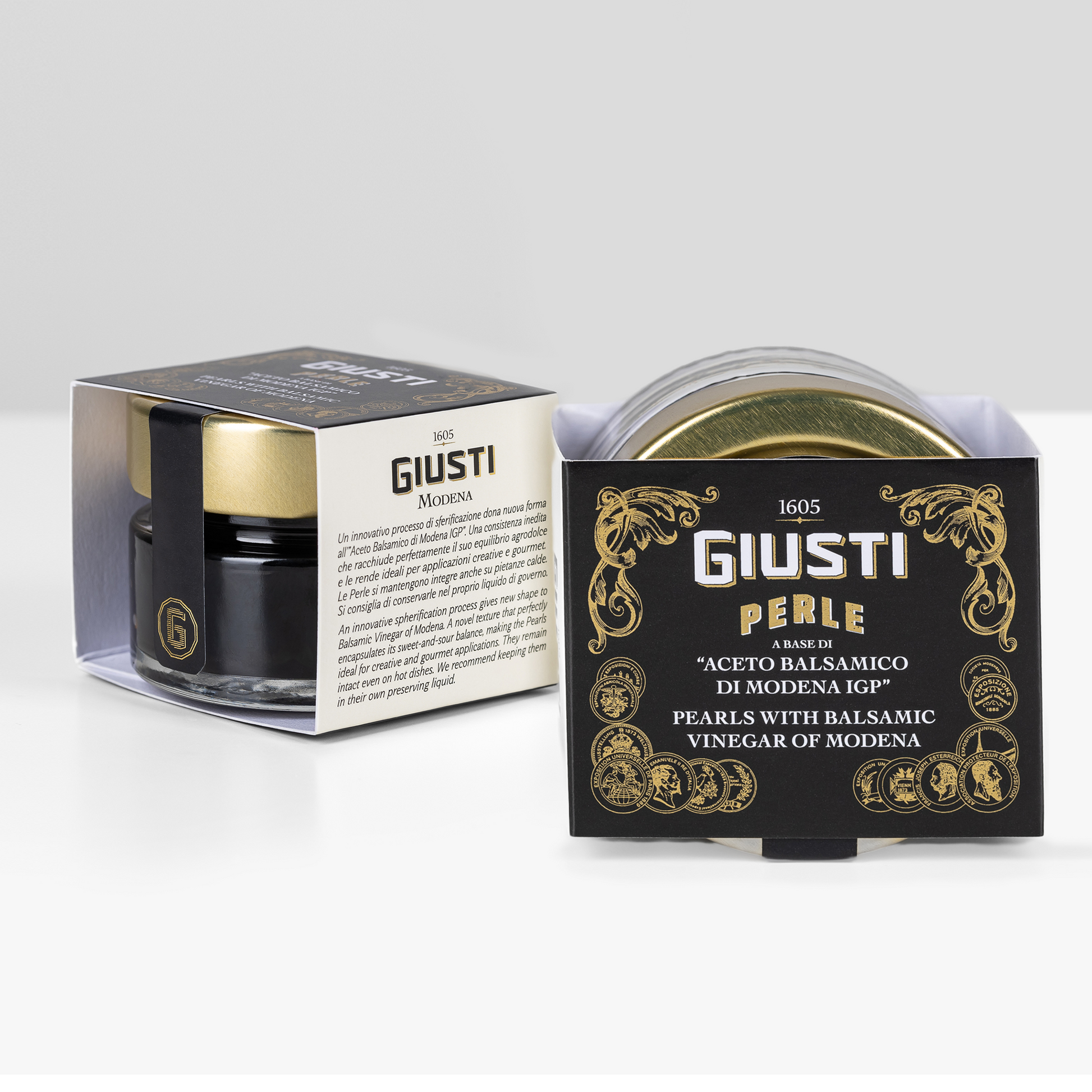 Black Pearls of IGP Balsamic Vinegar of Modena by Giusti
