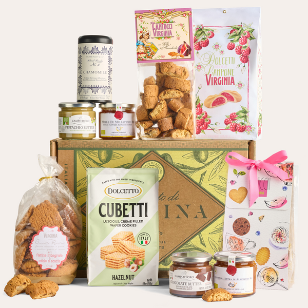 【riko】インヴェル　ヒサミ　 ビューティーボックス　セット Italian Sweet Gift Basket with Honey, Tea & Cookies – Mercato Di