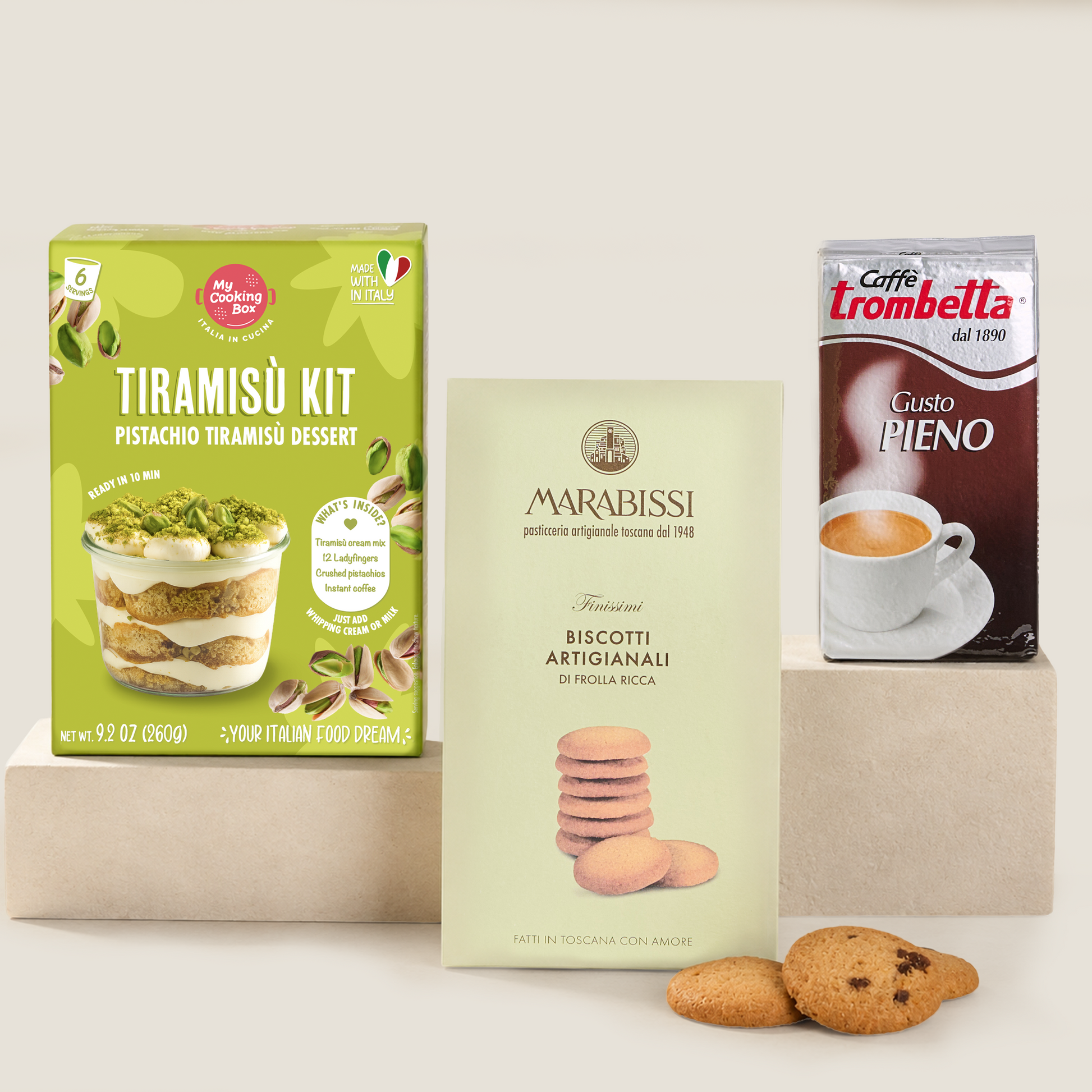 Italian food gift basket for coffee lovers