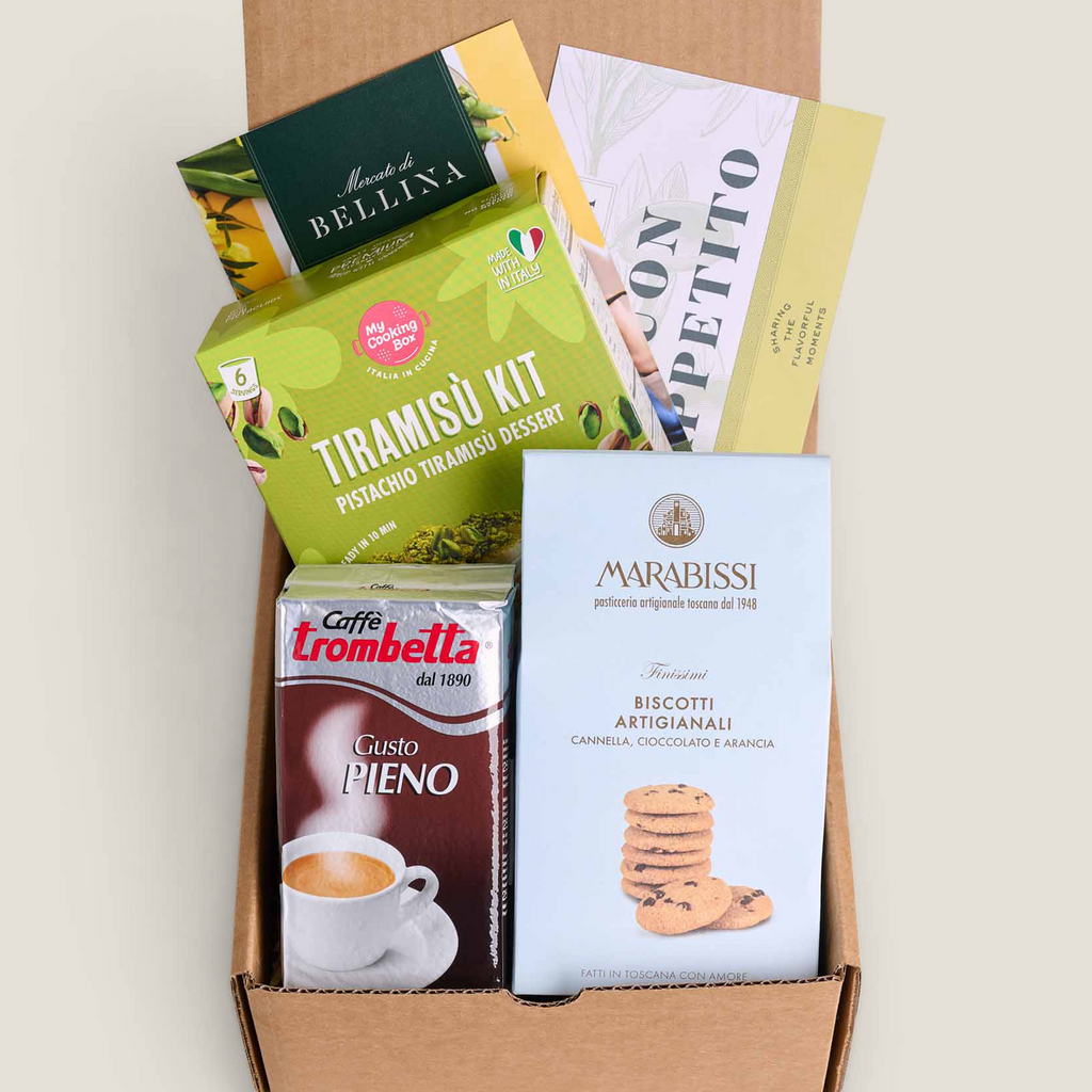 coffee kit, cookies, tiramisu kit