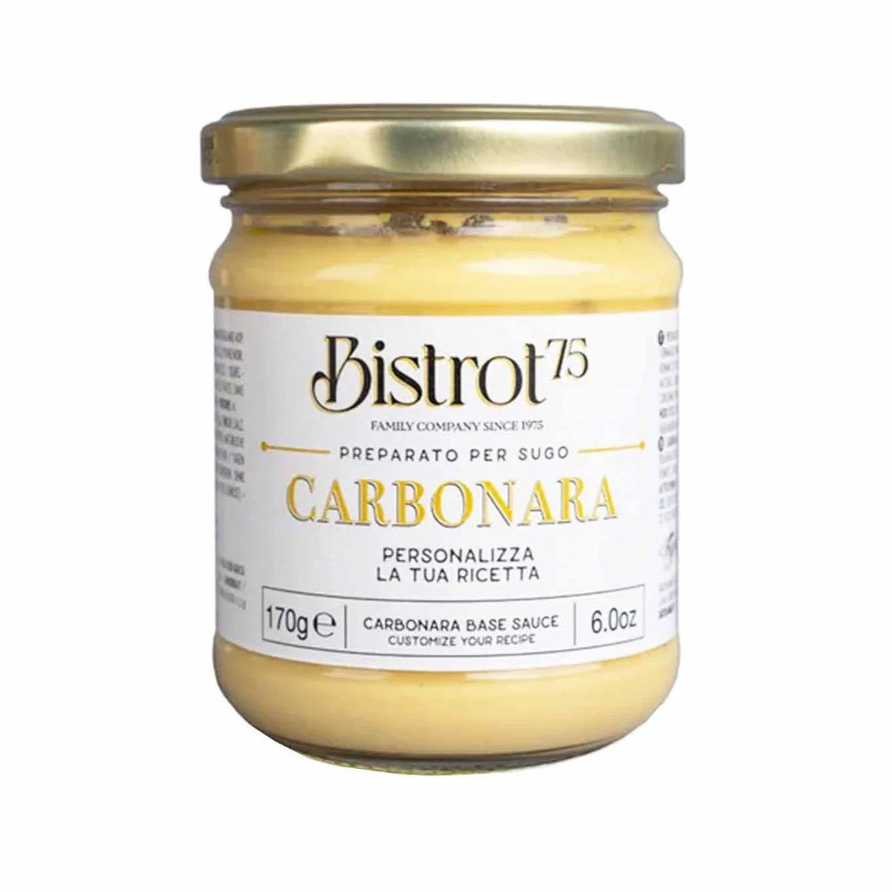 Carbonara Base, Authentic Roman Recipe, No Cream - By Bistrot75