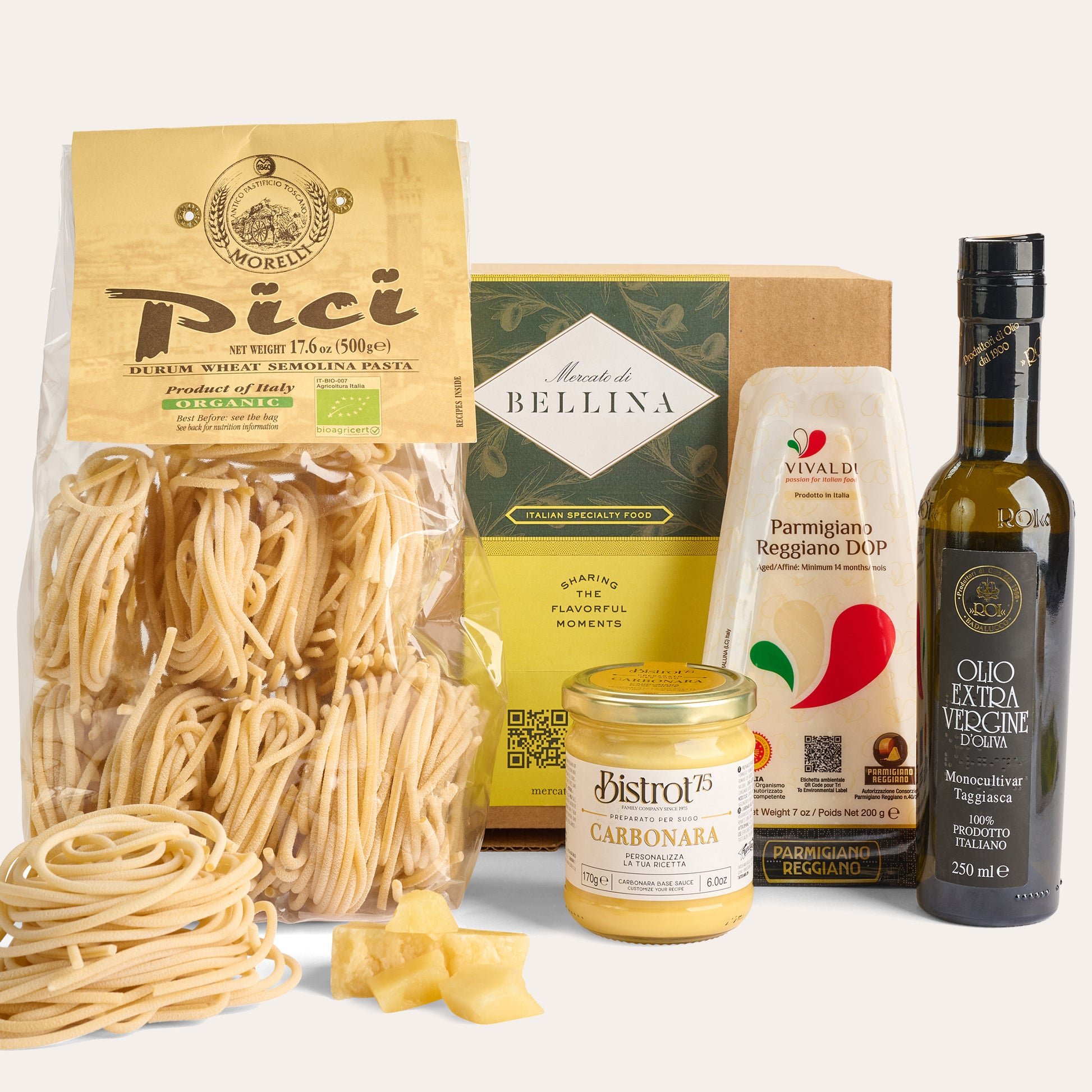 Pasta alla Carbonara Recipe Box - Italian Gift Basket