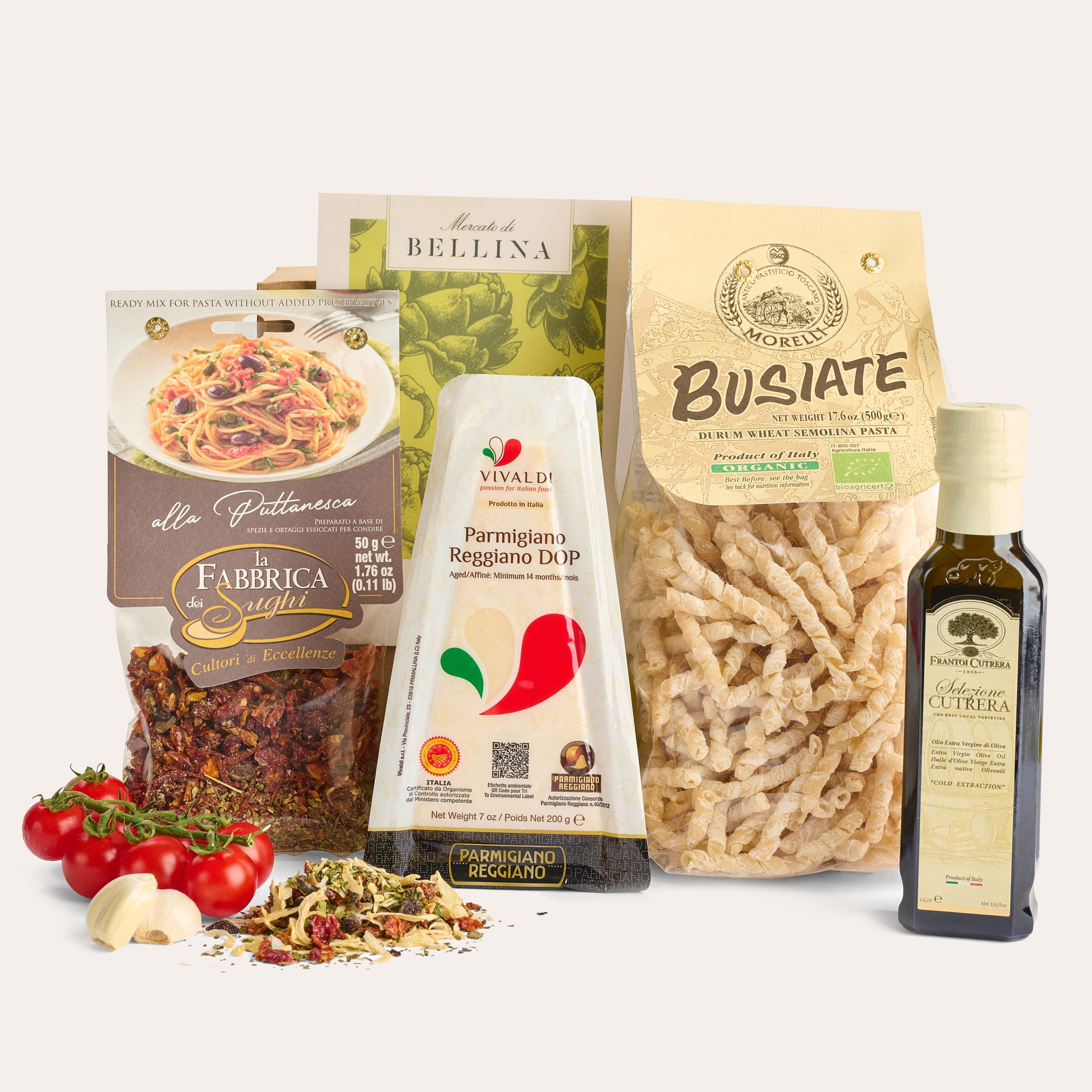 Pasta alla Puttanesca Recipe Box - Italian Gift Basket