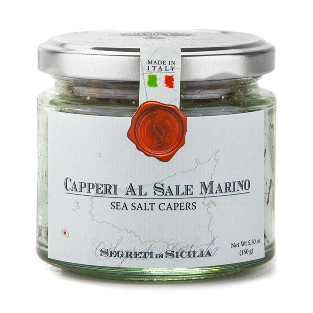 Gourmet Italian Capers in Sea Salt by Frantoi Cutrera
