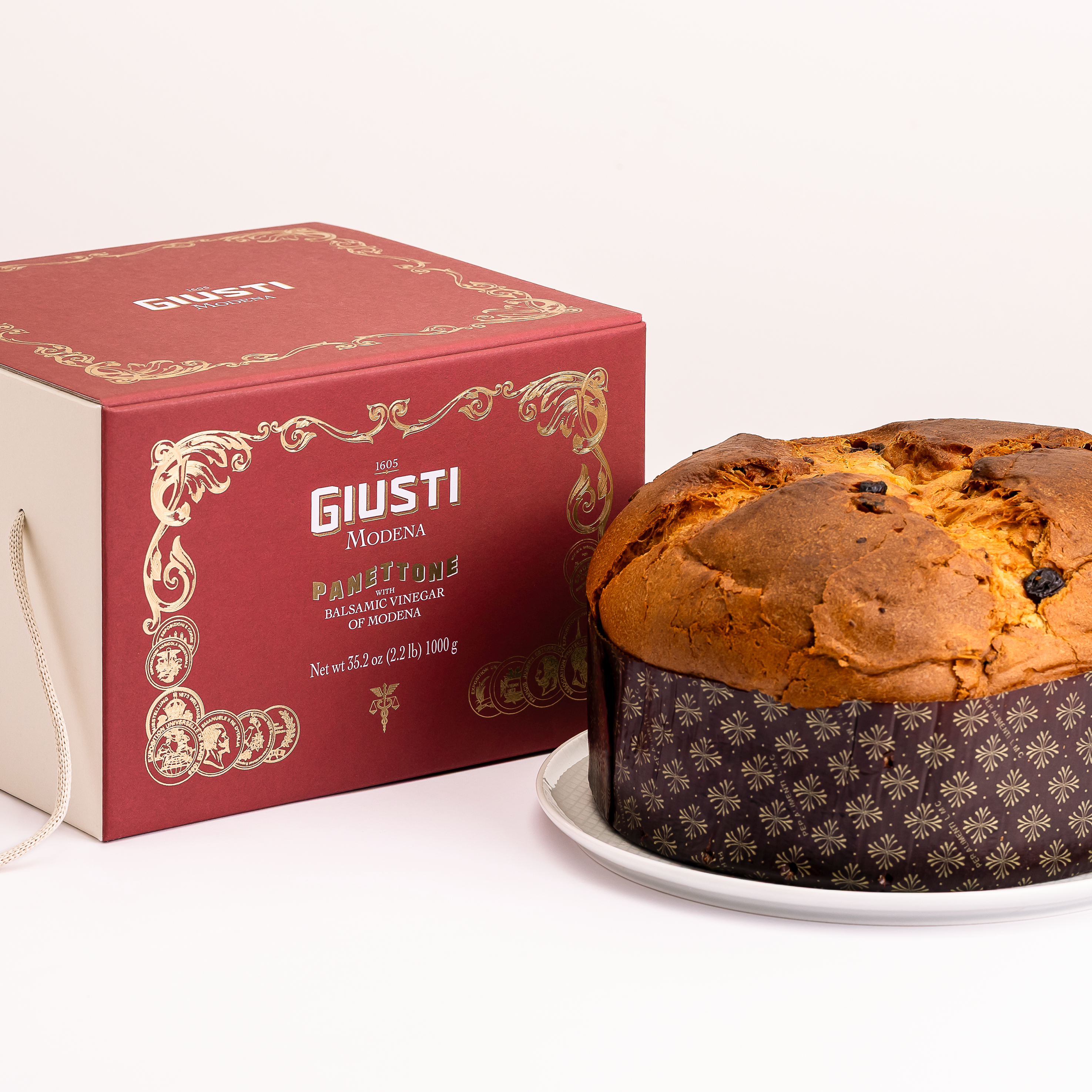 Italian Handmade Panettone Fruit Cake from Modena by Giusti