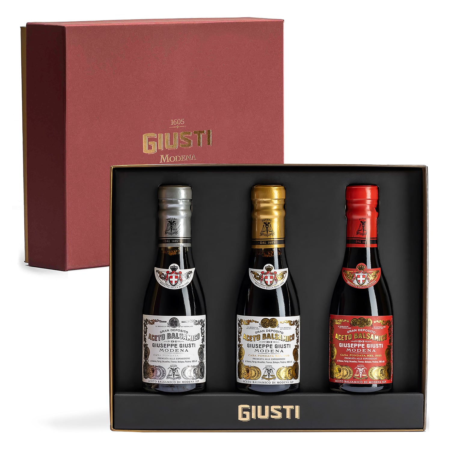 Giusti balsamic vinegar historical gift set collection