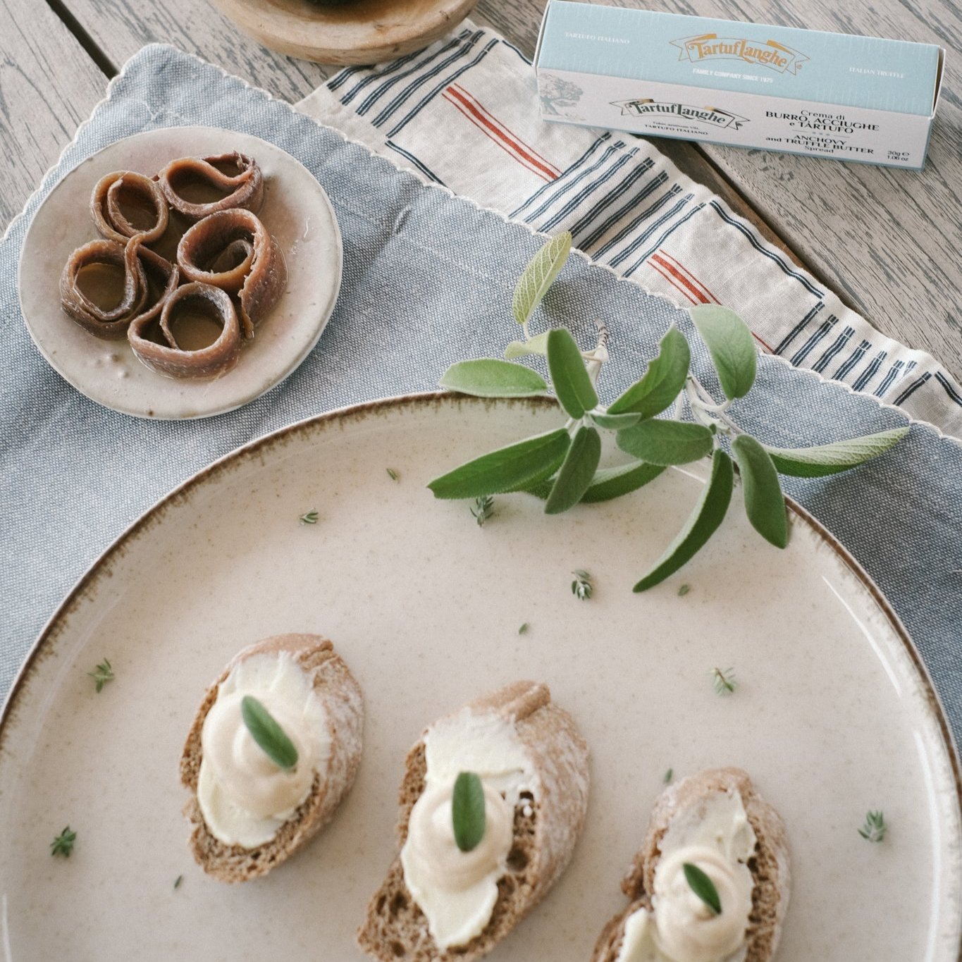 Anchovy and truffle Butter Spread